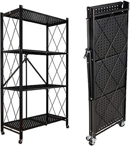 Amazon.co.jp: 折りたたみスチールラック 幅70cm 3段 メタルラック